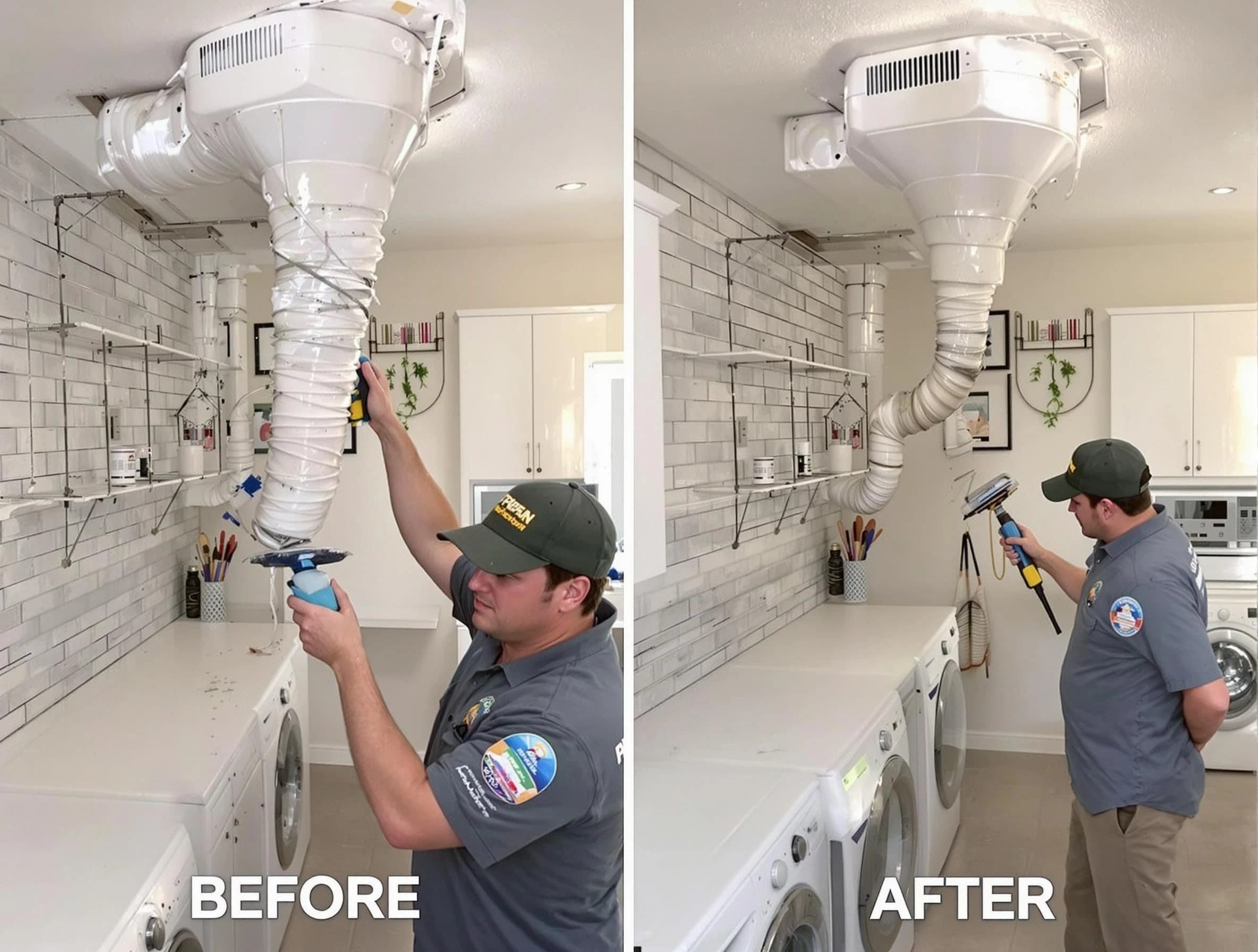 Professional dryer exhaust vent cleaning by Lawrenceville Dryer Vent Cleaning in Lawrenceville
