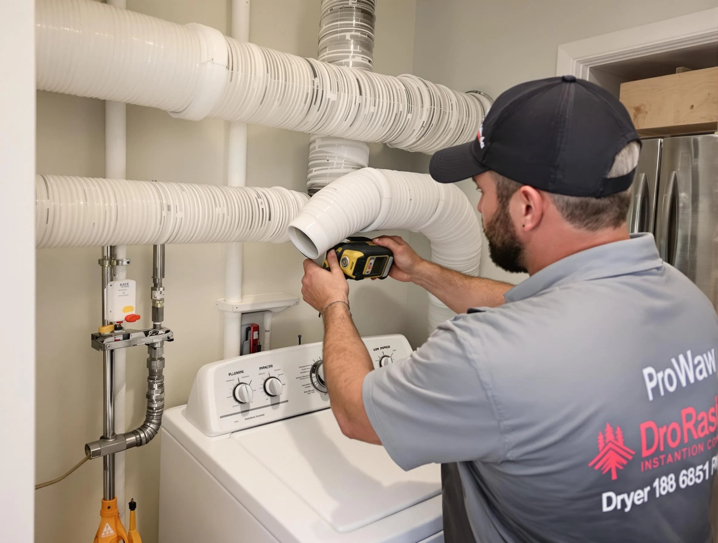 Professional dryer vent hose installation by Lawrenceville Dryer Vent Cleaning in Lawrenceville