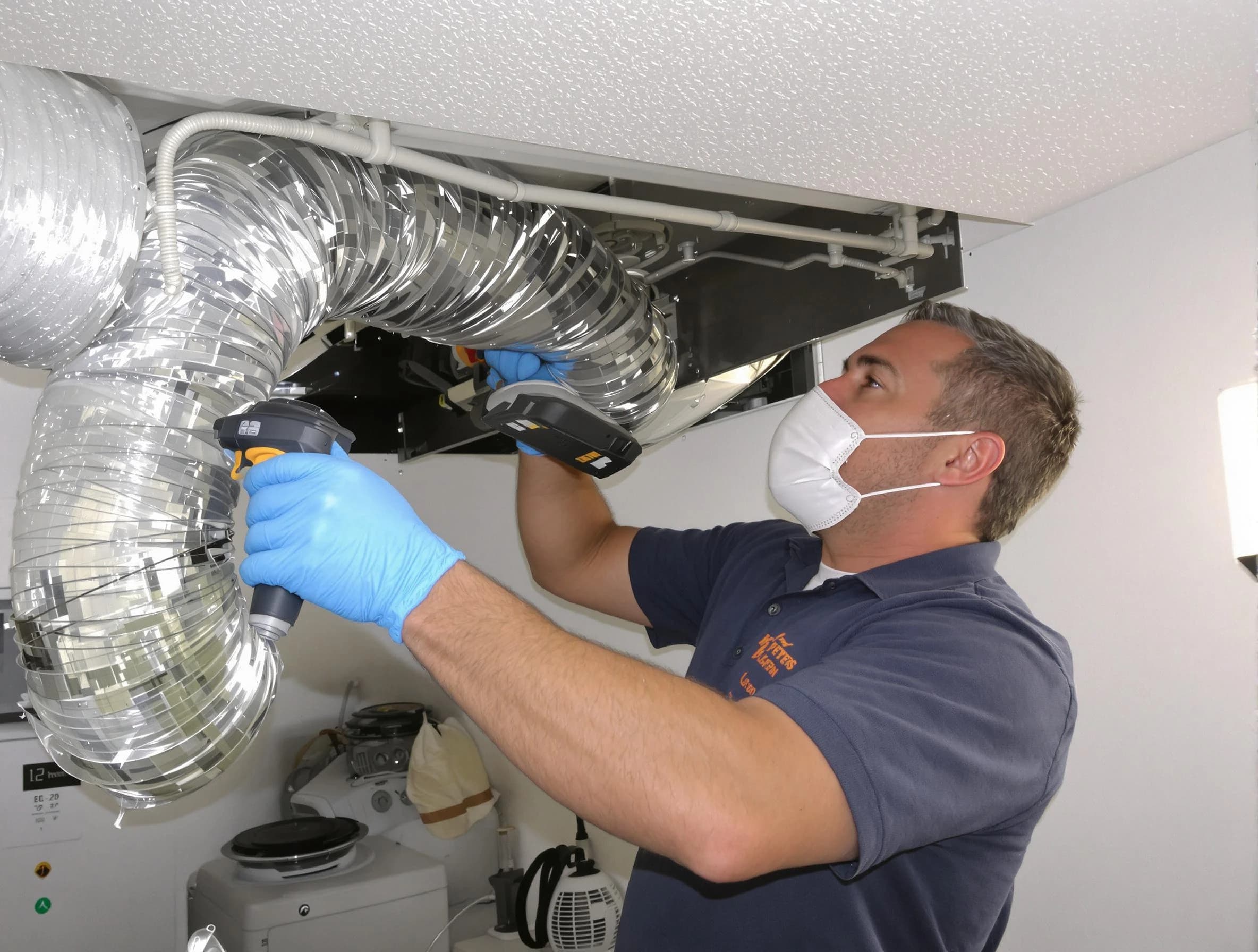 Lawrenceville Dryer Vent Cleaning professional performing thorough residential dryer vent cleaning in Lawrenceville