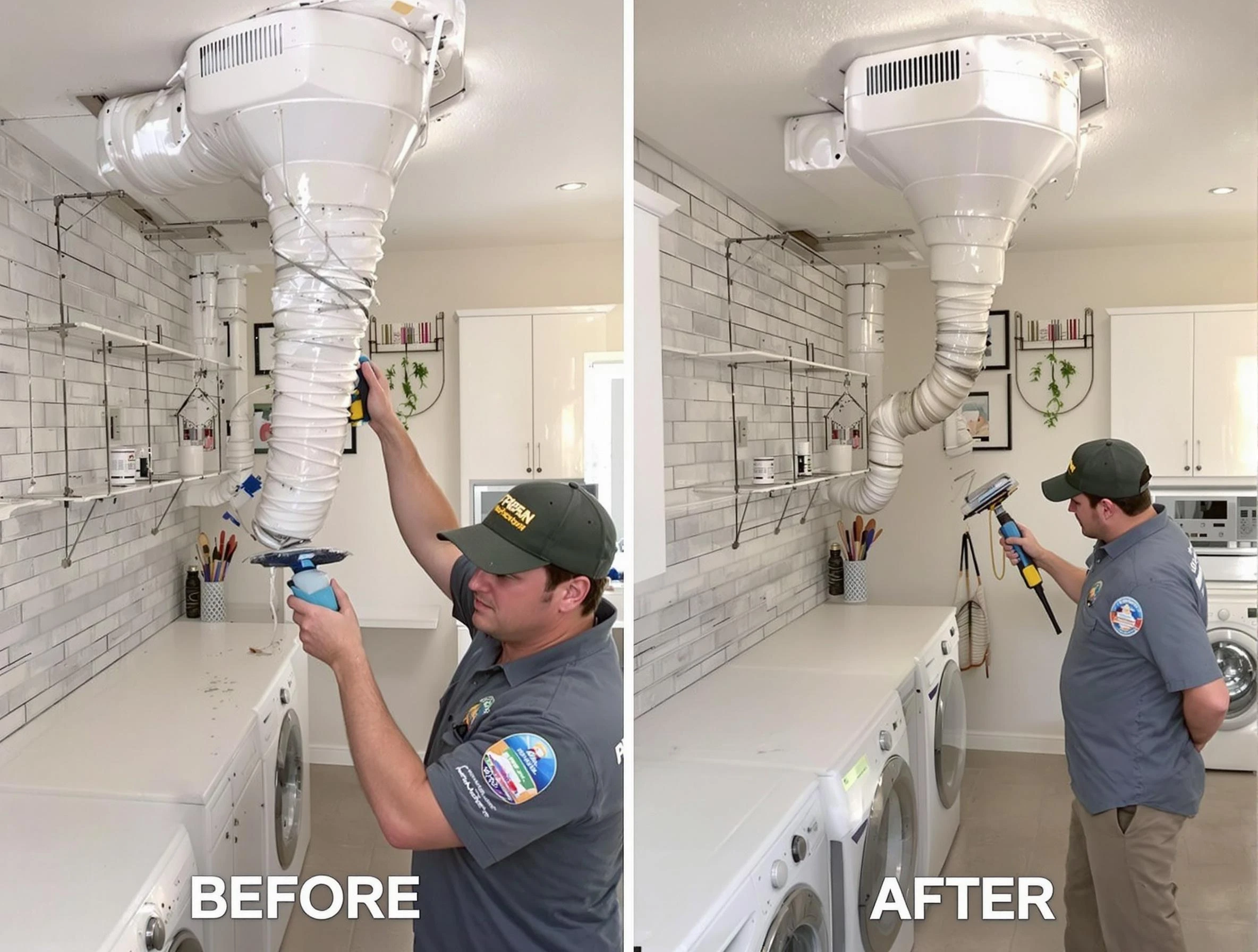 Professional dryer exhaust vent cleaning by Lawrenceville Dryer Vent Cleaning in Lawrenceville